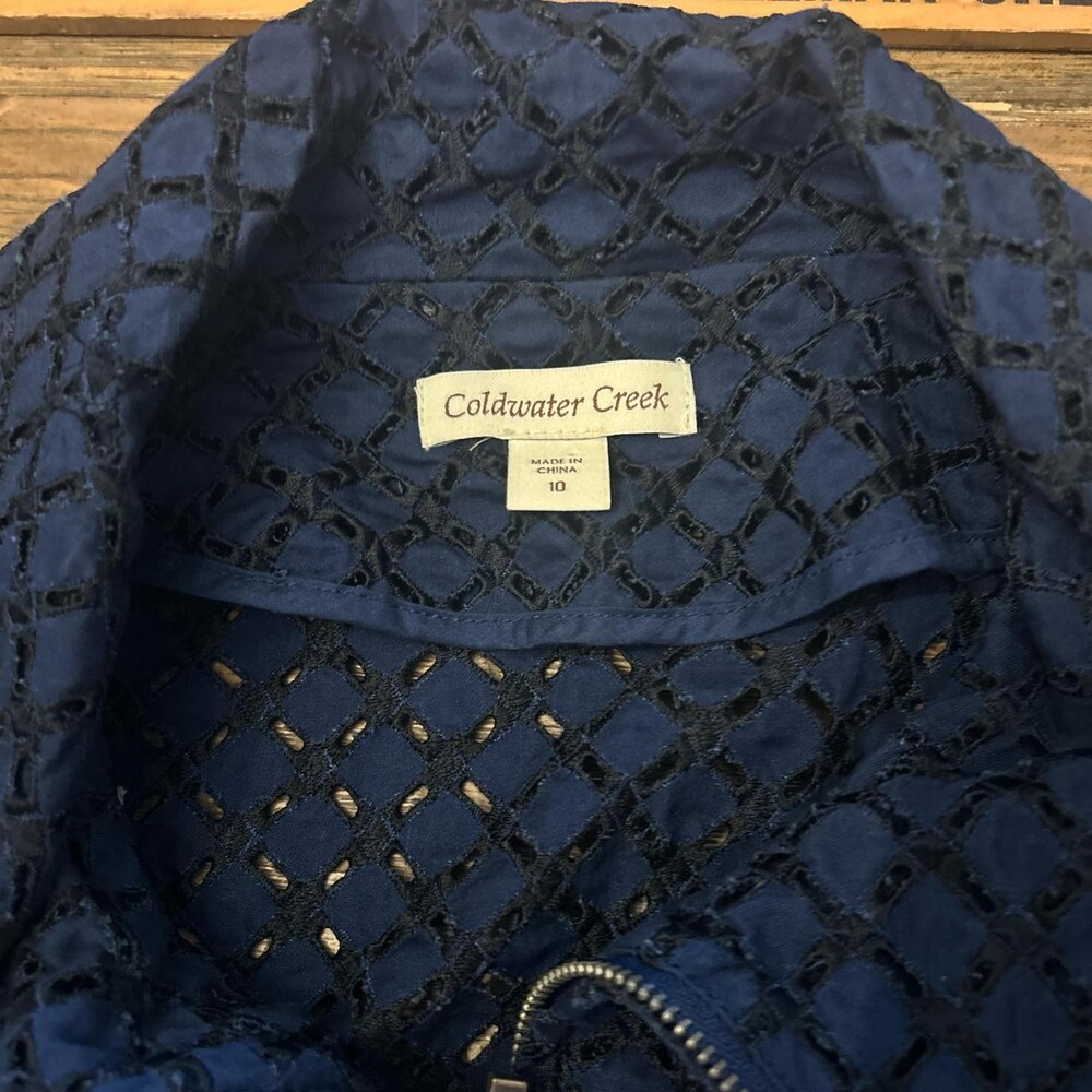 Coldwater Creek Women's Navy and Blue Jacket - Picture 2 of 8